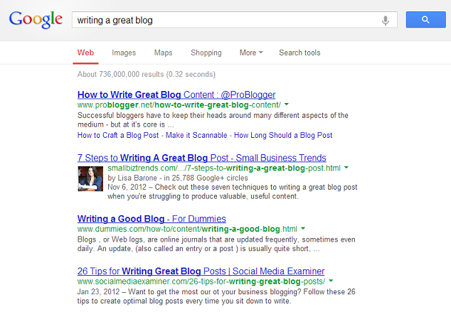 Writing a Great Blog