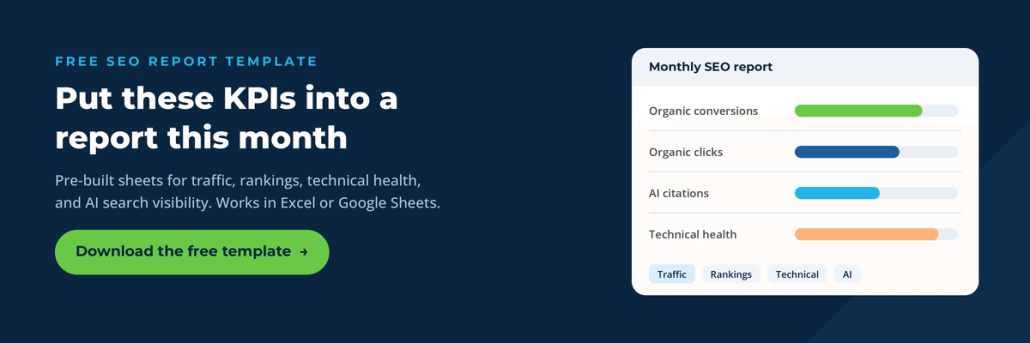 SEO report template CTA graphic